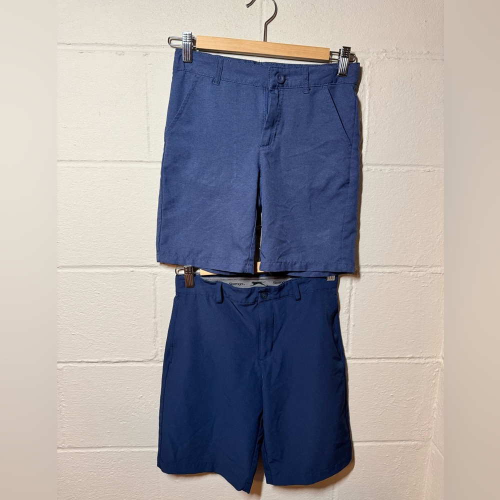 2 pair of boys golf shorts. Cat & Jack and slazengee.  Both size mediumm/10.